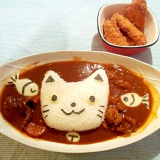 猫型カレーライス★キャラ弁